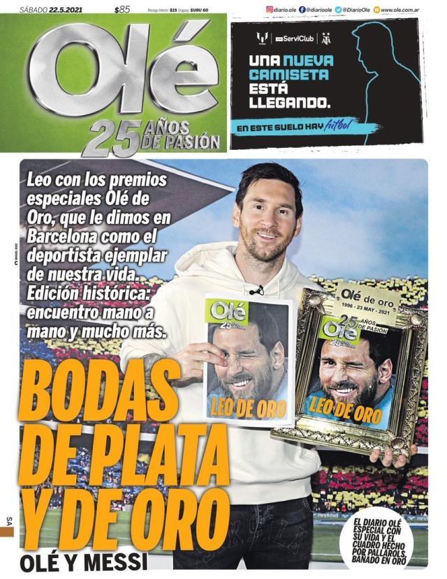 华体会平台-梅西致敬《奥莱报》25周年 体育报道不会被算法取代